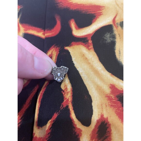 Dragonfly Clothing Biker Skull Shirt Men’s Large AOP Motorcycle Button Up VTG - Picture 3 of 10